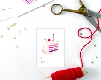 Ombre Cake Gift Tags