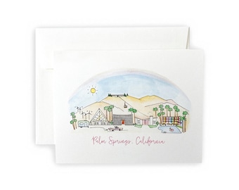 Palm Springs, California Greeting Card or Notecard Set