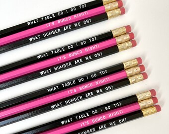 Bunco Night Pencils