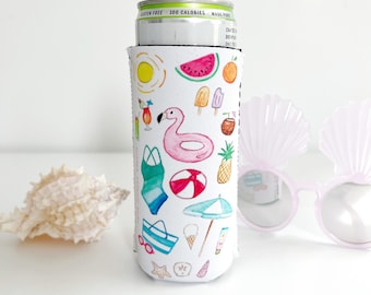 Summer Days Slim Can Holder