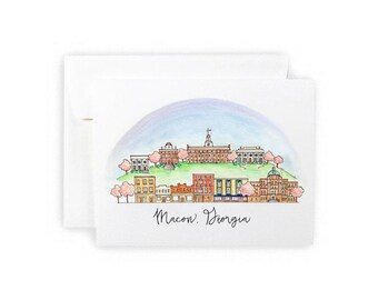 Macon, Georgia Stationery: Available as Boxed Set or Single Card
