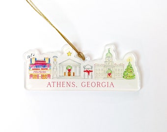 Athens Holiday Acrylic Ornament