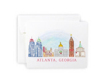 Atlanta, Georgia Holiday Notecard Set