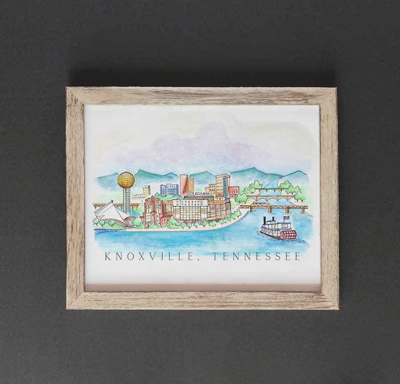 Knoxville Tennessee Art Print Etsy