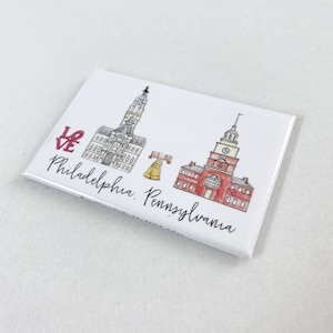 Philadelphia, Pennsylvania Skyline Magnet