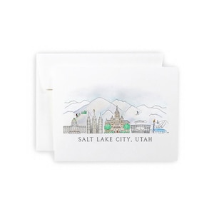 Salt Lake City, Utah Notecard Set