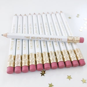 The Adventure Begins Mini Pencils // Bridal or Baby Shower Game Pencils image 3