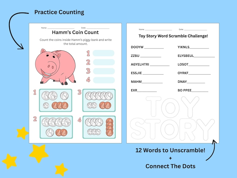 Toy Story Printable Activity Sheets – 40 Pages of Puzzles & Coloring ...