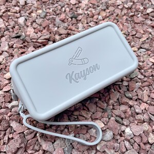 Personalisierte Herren Reisetaschen | Rasiermesser Organizer | Wasserdichter Kulturbeutel | Business Travel Kulturtasche | Ein Geschenk für Ihn | Herren Organizer