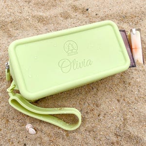 Personalisierte Strandtasche | Wasserdichte Tasche | Sonnenschutz-Organizer | Schwimmbrillenhalter | Wasserdichte Reisetasche | Wasserdichte Kosmetiktasche