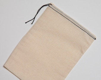 20 Pack Muslin Drawstring Bags 6x8 Inches - Cotton Fabric Gift Pouches For Jewelry & Party Favors