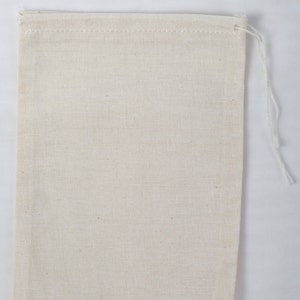 100 4x6 Cotton Muslin Drawstring Bags Bath Soap Herbs image 1