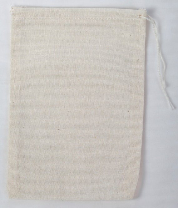 10pcs/set Cotton Muslin Drawstring Straining Bag For Spice Herb Bouquet Garni AU