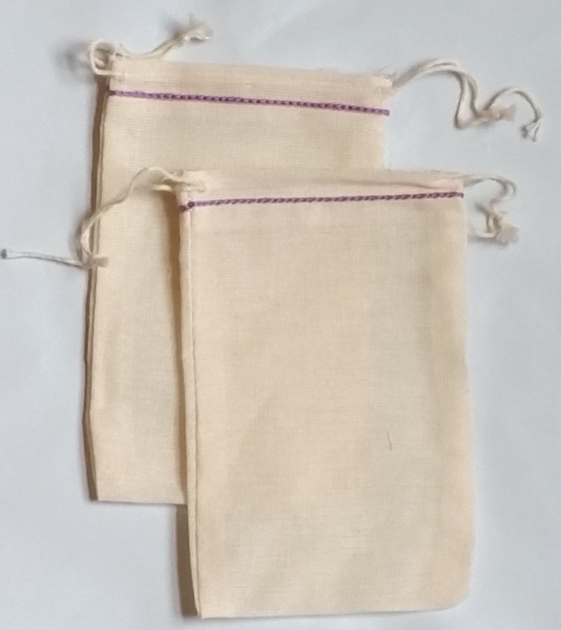 Made in the USA 3x5 Inch Muslin Double Drawstring Bags Etsy