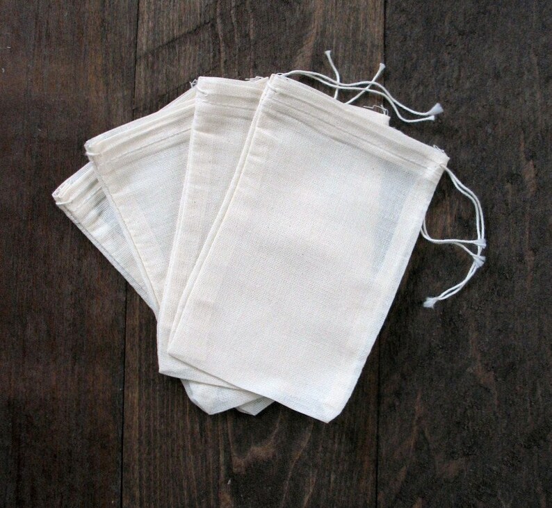 1000 4x6 Muslin Drawstring Bags