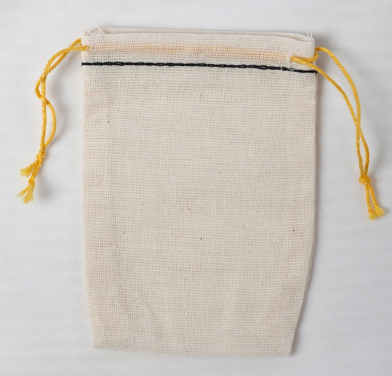 Made in the USA 3x5 Inch Muslin Double Drawstring Bags Etsy