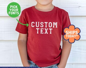 Camiseta juvenil con texto personalizado: camiseta gráfica personalizada para niños