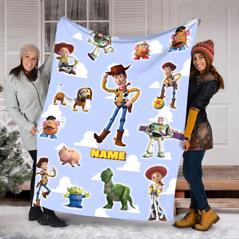 Custom Name Toy Story Blanket Toy Story Characters Blanket Etsy UK