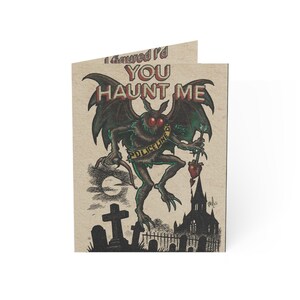 Mothman Anti-Valentine Card: Gothic Horror Romance Greeting image 7