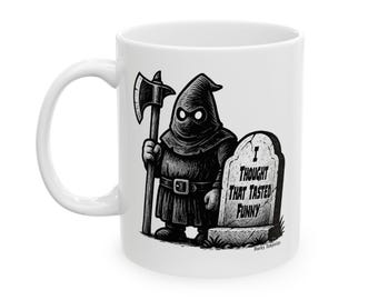 Snarky Sympathys Ceramic Mug - Gothic Horror Halloween Gift