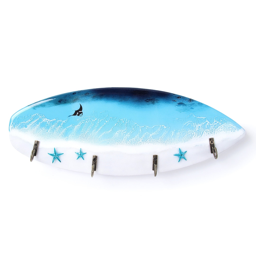 Key Holder, Surfboard Key Holder, Key Hooks, Key Racks, Ocean Key Rack ...