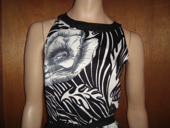 OP Art Maxi Dress Criss Cross Back