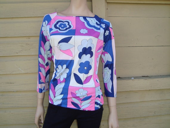 60's Silk Bessi Top