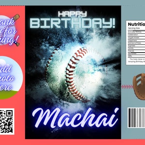 Bearbeitbarer Canva Baseball Chip Bag Temple