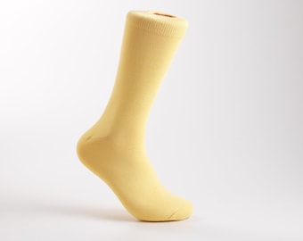 David's Bridal match Canary  specialty color Grooms socks