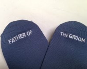 For the "Father of the Groom" Socks Best Wedding Gift, Mens Wedding Socks Gifte, Groom Wedding Attire Accessory