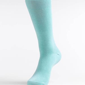 Spa Tiffany Specialty Color Grooms Socks, Groomsmen Socks, Wedding Gift, Bridal Party image 2