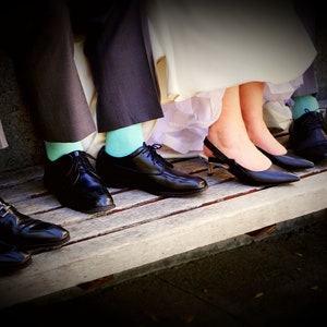 Spa Tiffany Specialty Color Grooms Socks, Groomsmen Socks, Wedding Gift, Bridal Party image 1