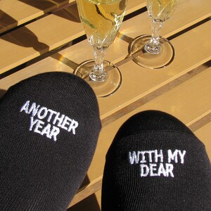 Anniversary Socks &quot;Another Year with my Dear&quot; anniversary gift, present