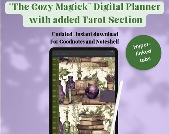 The Cozy Magick Undated Digital Planner with Added Tarot Section