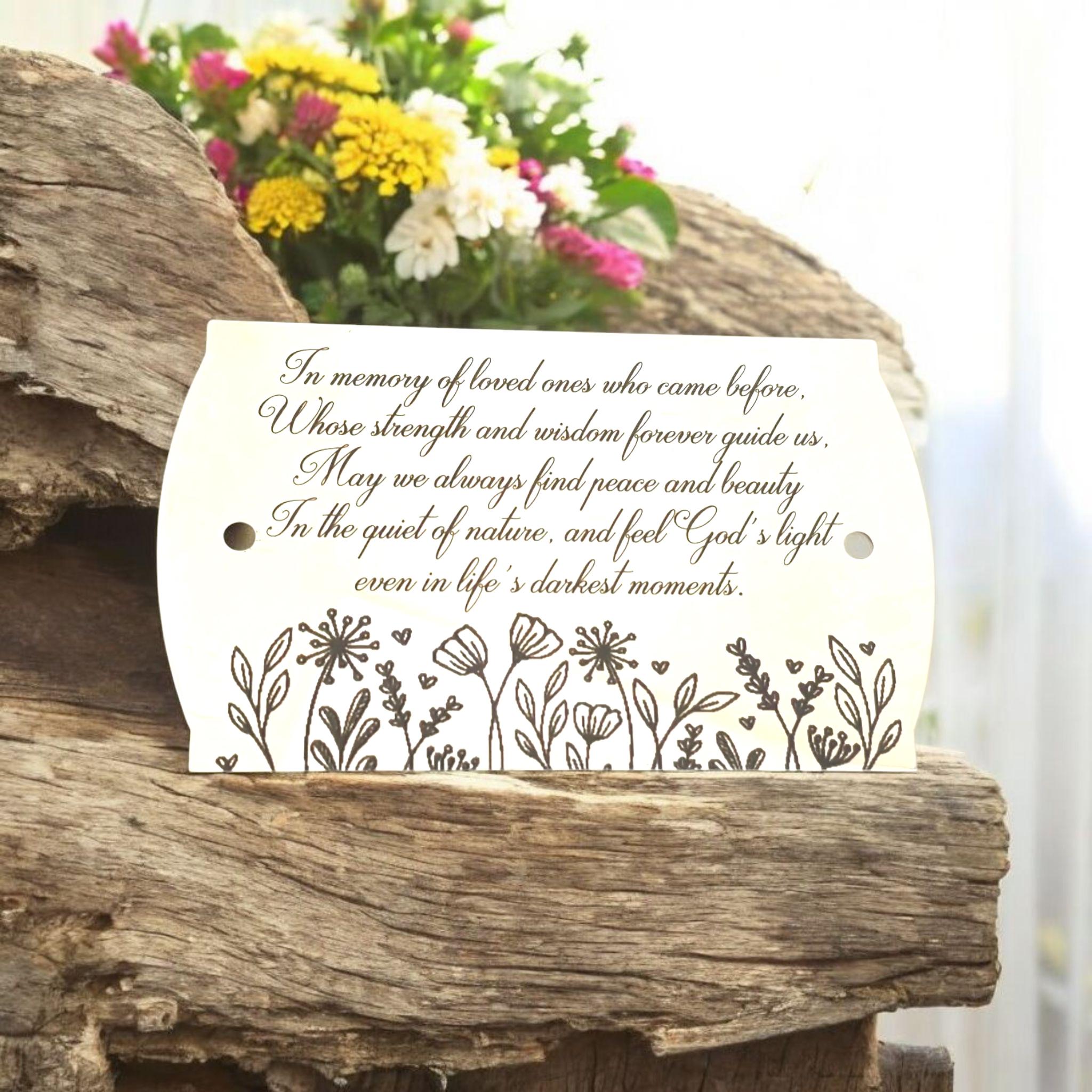 Custom Engraved Stainless Steel Memorial Plaque. Personalised Nameplate for Bench, Grave, Garden and More.