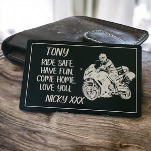 Billetera con foto personalizada, tamaño tarjeta de crédito, ficha de regalo delgada de aluminio.