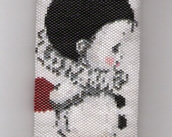 Little Clown Beaded Amulet Bag