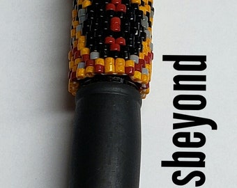 Spiders Beaded Pen Cover with G2 Dark Black