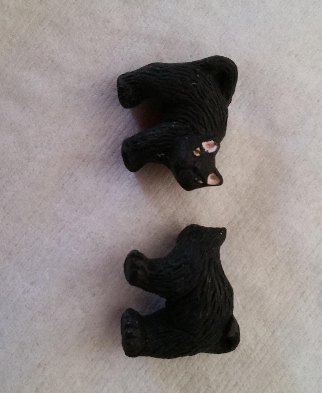 Ceramic Black Cat Bead Hissing