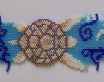 Albino Turtle Beaded Bracelet