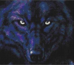 Dark Wolf Beaded Tapestry Pattern - Etsy