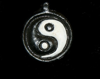 Ceramic Yin Yang Pendant