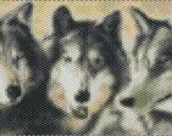 3 Brothers, Wolf Beaded Tapestry Pattern