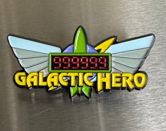 Galactic Hero Space Ranger Spin Enamel Commemorative Pin