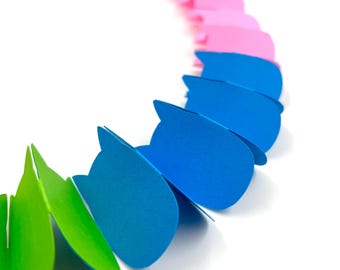 Gabbys Dollhouse Birthday Garland - Peekaboo Kitty Party Decor