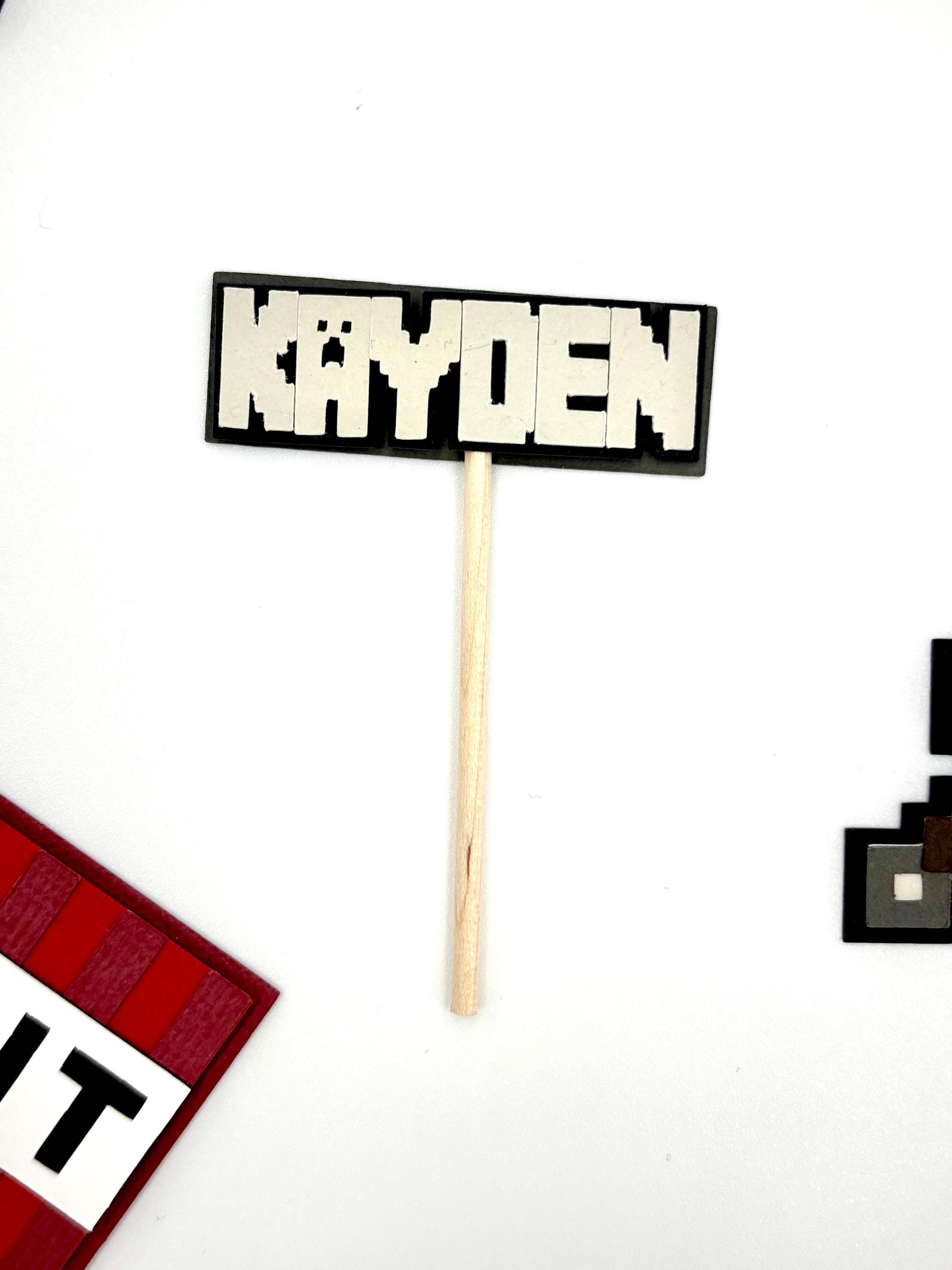 Minecraft Sword, TNT, and Custom Name Toppers