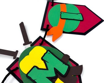 Custom Teenage Mutant Ninja Turtles Birthday Banner