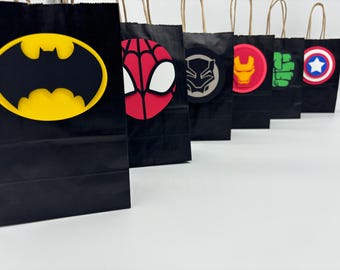 Bedankzakjes superheld - gepersonaliseerde cadeauzakjes verjaardagsfeestje