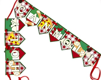 Heilige Cannoli Geburtstagsbanner: Benutzerdefinierte Partyschild-Dekoration für Kinder