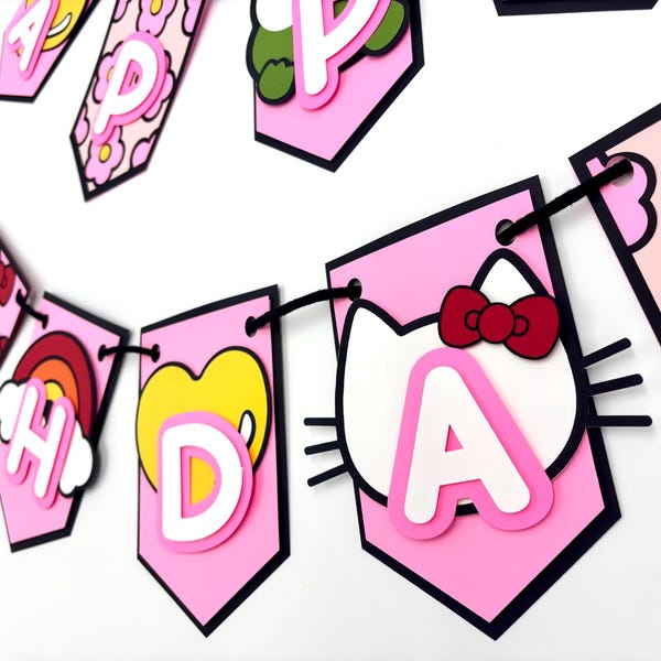 Hello Kittys Banner - Etsy